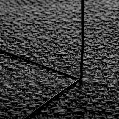 VidaXL Vloerkleed zizur binnen en buiten 80x150 cm jute look antraciet