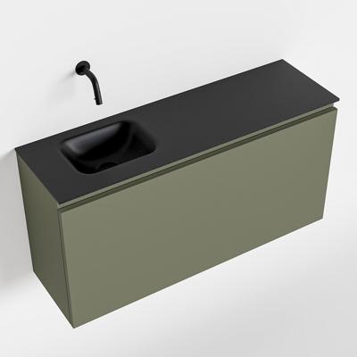 MONDIAZ OLAN 100cm toiletmeubel army. LEX wastafel urban links geen kraangat MONDIAZ OLAN 100cm toiletmeubel army. LEX wastafel urban links geen kraangat