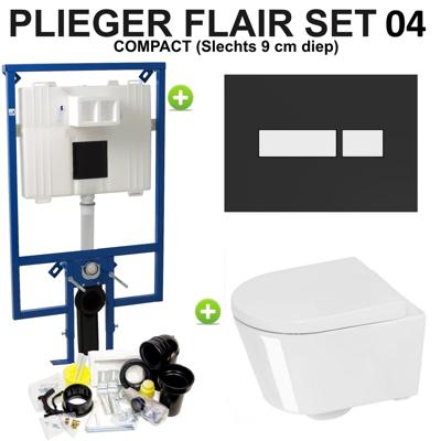 Plieger Flair compact set04 Zwart/Wit (meerprijs €30,00)