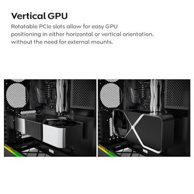 Montech hs02 midi tower behuizing (zwart | 2x usb-a | 1x usb-c | rgb | tempered glass)