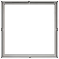 Plantenbak 80x80x30 cm roestvrij staal - thumbnail