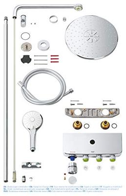 GROHE Euphoria smartcontrol Regendoucheset Opbouw- hoofddouche 31cm - handdouche rond - chroom 26507000 - thumbnail