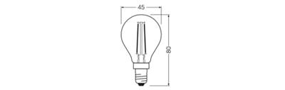 OSRAM HOMELIGHTING 4099854455360 LED-lamp Energielabel D (A - G) E14 1.8 W Warmwit (Ø x h) 45.00 mm x 45.00 mm 1 stuk(s) OSRAM HOMELIGHTING 4099854455360 LED-lamp Energielabel D (A - G) E14 1.8 W Warmwit (Ø x h) 45.00 mm x 45.00 mm 1 stuk(s)