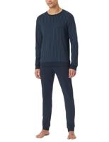 Schiesser Schiesser Pyjama Long nightblue 182025 52/L - thumbnail