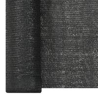 VidaXL Privacynet 150 g/m² 1,5x25 m hdpe zwart - thumbnail
