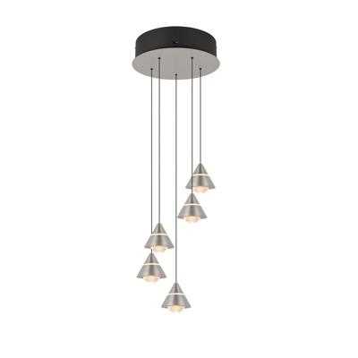 Trio Design hanglampRomeo 5-lichts nikkel - 337030507