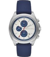 Horlogeband Michael Kors MK8648 Silicoon Blauw 22mm - thumbnail
