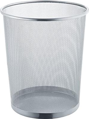 Helit the circle network H2518500 Prullenbak 15 l (Ø x h) 265 mm x 280 mm Metaal Zilver 1 stuk(s) - thumbnail