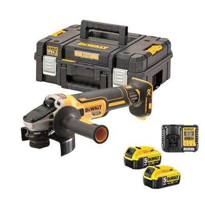 DeWALT DCG405P2 Accu haakse slijper 125mm 18V XR 5.0Ah in TSTAK