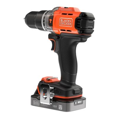 BLACK+DECKER BCD383D1XC Accu Schroef-/Klopboormachine | 18V | 1x 2.0Ah Accu - BCD383D1XC-QW BLACK+DECKER BCD383D1XC Accu Schroef-/Klopboormachine | 18V | 1x 2.0Ah Accu - BCD383D1XC-QW