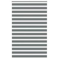 VidaXL Zebra rolgordijn 145x230 cm stofbreedte 140,9 cm donkergrijs - thumbnail