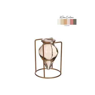 Bloemenvaas Breeze groen/8721grijs H11cm