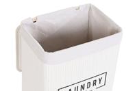 Mandenset DKD Home Decor Wit Bamboe 40 x 30 x 46 cm (5 Onderdelen) - thumbnail