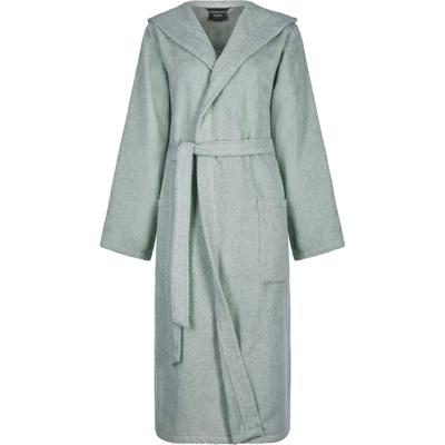 Cawö Cawo Dames Home Badjas met Capuchon Uni 5223 XL eukalyptus