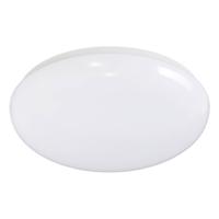 LED Plafondlamp met Bewegingssensor - Aigi - Opbouw Rond 24W - Natuurlijk Wit 4000K - 360° - Mat Wit Aluminium - thumbnail