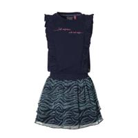 Quapi Meisjes jurk - Fania - Donker blauw - thumbnail