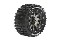Louise ST-PIONEER - MFT 1/10 banden op 2.8" bead-lock velgen Black/Chrome - 1/2 Offset - Hex 12mm - thumbnail