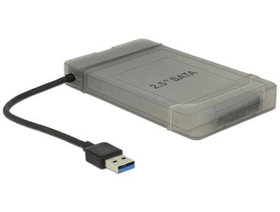 Delock 62742 Converter USB 3.0 Type-A male > SATA 6 Gb/s 22-pins met 2,5 beschermhoes