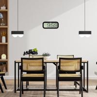 TFA Dostmann 60.4514.01 Wandklok Zendergestuurd 28 mm x 321 mm x 140 mm Zwart - thumbnail