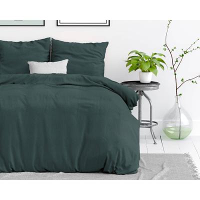 Dreamhouse - Stone Washed dekbedovertrek 100% Katoen - Donkergroen - 200 x 220 Dreamhouse - Stone Washed dekbedovertrek 100% Katoen - Donkergroen - 200 x 220