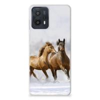 Motorola Moto G23 | G13 | TPU Hoesje | Paarden - thumbnail
