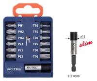 Rotec Bit-set | BASIC | Incl. bithouder 'SLIM' | Bits PH, PZ en TX | 13-delig - 825.0106 - thumbnail