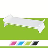 Leitz Ergo WOW verstelbare monitorstandaard, wit-groen - thumbnail
