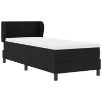 Boxspringbed met matras met matras Zwart 80 x 200 cm Stof - thumbnail