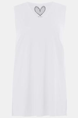 Ulla Popken Top, relaxed, V-hals, brede bandjes zijsplitten - Grote Maten Ulla Popken Top, relaxed, V-hals, brede bandjes zijsplitten - Grote Maten