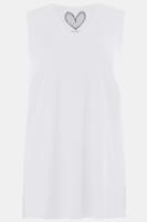 Ulla Popken Top, relaxed, V-hals, brede bandjes zijsplitten - Grote Maten - thumbnail