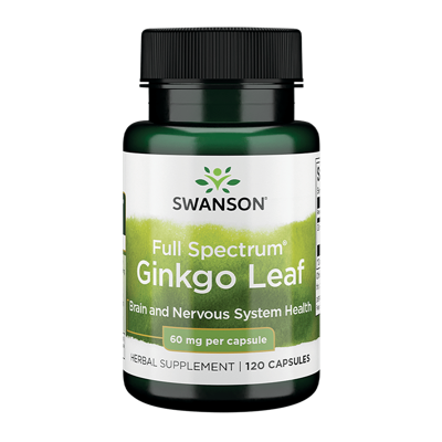 Full Spectrum Ginkgo Leaf 60mg | Swanson | 120ct