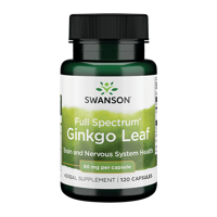 Full Spectrum Ginkgo Leaf 60mg | Swanson | 120ct - thumbnail