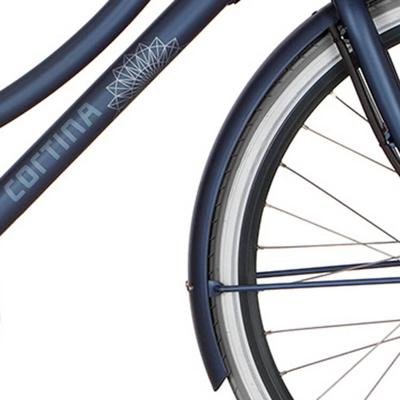 Cortina spatbord voor 28 e-u4 polish blue matt