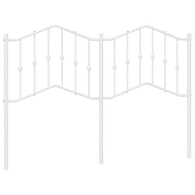 Hoofdbord 140 cm metaal wit Hoofdbord 140 cm metaal wit