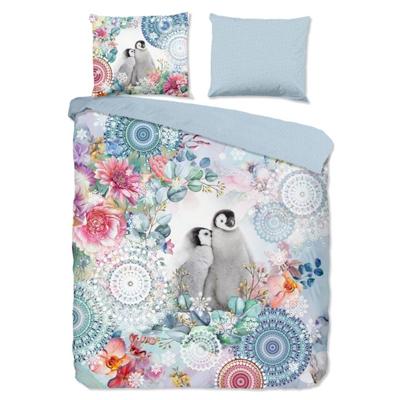 HIP Dekbedovertrek "mandala&apos;s en pinguins" - Multi - (140x200/220 cm) - Katoen Flanel