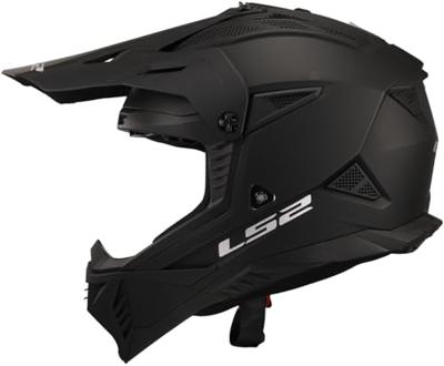 LS2 crosshelm "mx708 fast ii solid". helmet mx708 fast ii solid matt black gr. xxl