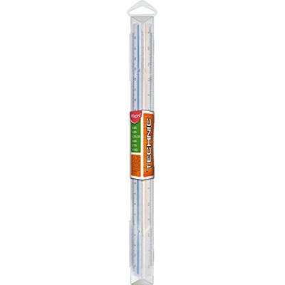 Maped driekantige schaallat groen: schaalverdeling 1:20, 1:25, 1:33,33, 1:50, 1:75, 1:100