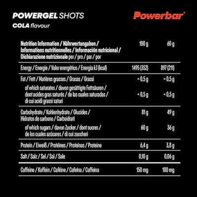 Powerbar PowerGel Shots Cola (24x60g)
