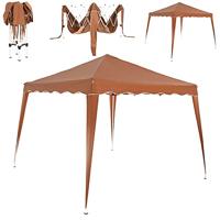 Vouwbare Partytent Capri 3x3m licht-bruin - thumbnail