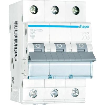 Hager MBN325 MBN325 Zekeringautomaat 3-polig 25 A