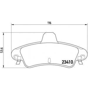 Remblokken set P24070 Remblokken set P24070