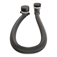 BRAUER Black Carving thermostatische inbouw badkraan - drukknoppen SET 04 - badvulcombinatie - 3 standen handdouche - doucheslang - wandaansluitbocht - zwart mat 5-S-213 - thumbnail