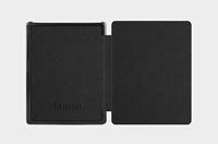 Lunso - Kobo Aura edition 1 (6 inch) - Vegan saffiano leren sleepcover hoes - Zwart - thumbnail