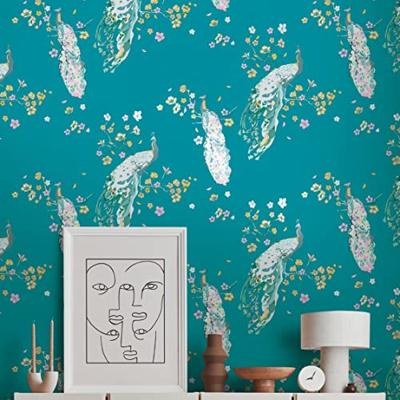 Livingwalls House of Turnowsky - Turquoise - Floral - 389062