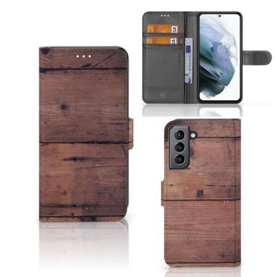 Samsung Galaxy S21 FE | Book Style Case | Old Wood
