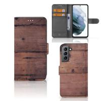 Samsung Galaxy S21 FE | Book Style Case | Old Wood - thumbnail