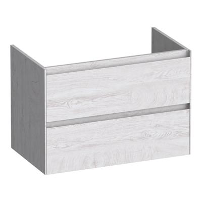 Brauer Inspire - Onderkast 80 cm - met 2 Softclose Lades Greeploos en 1 Sifon Uitsparing - Forest Seashell