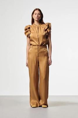 Aaiko Gezana Vis 355 T-shirt Korte Mouw 181025 Almond