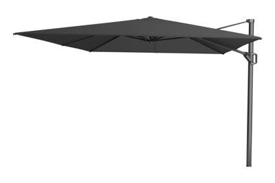 Zweefparasol Challenger T1 premium 4x3 meter Vervaagd Zwart zonwering Platinum - Platinum