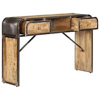 Dressoir 120x30x75 cm massief mangohout - thumbnail